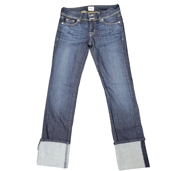 Hudson Ginny Crop Straight With Cuff Jeans Women's.  Size 27. Pre-owned. - Picture 6 of 11